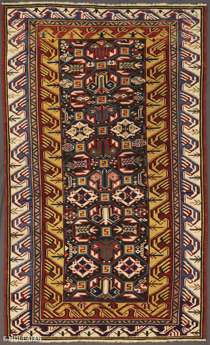 Tapete Azerbaijani Antigo Seychour (Zeikhur) n°:17994973